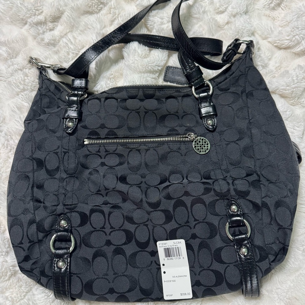 Signature Black Alexandria handbag